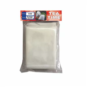 فیلتر چای مدل فیلتر نخدار Large  بسته 100 عددی