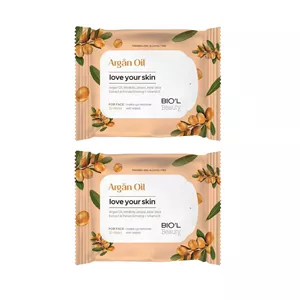 دستمال مرطوب بیول مدل Argan Oil مجموعه 2 عددی