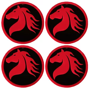 درپوش رینگ خودرو مدل HORSE&WIND R-COL PLUS مناسب برای دنا بسته 4 عددی