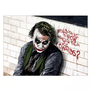 تابلو شاسی ونسونی طرح Joker Cowards سایز 50 × 70