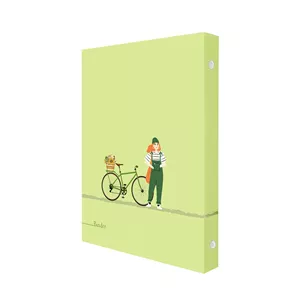  دفتر کلاسوری 100 برگ پدیده نقش مدل 6 حلقه طرح آنشرلی