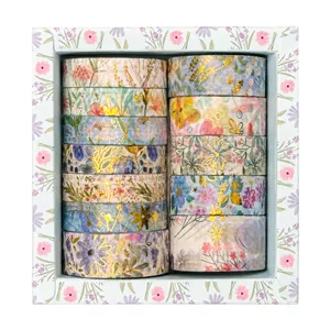 چسب کاغذی  مدل Floral Garden عرض 2 سانتی متر بسته 12 عددی