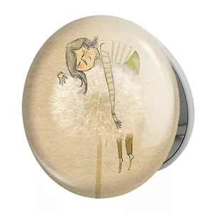 آینه جیبی خندالو طرح قاصدک مدل تاشو کد 5429 