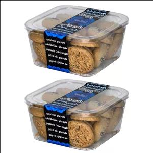 شیرینی بهشتی شکر قهوه ای - 400 گرم بسته 2 عددی  