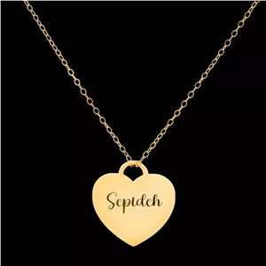 گردنبند طلا 18 عیار زنانه با زنجیر حلقه‌ای (فلامینگو) لیردا مدل اسم سپیده 129027 