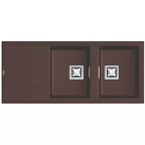 سینک ظرفشویی گرانیت توکار دو لگنه مکوان مدل تترا 