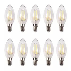 لامپ ال ای دی فیلامنتی 5 وات کملیون مدل شمعی پایه E14 بسته 10 عددی