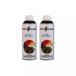 اسپری مشکی مات دوپلی کالر مدل 02 حجم 400 میلی لیتر مجموعه 2 عددی
