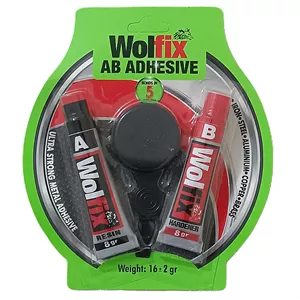 چسب دو قلو فولاد ولفیکس کد WMA وزن 16 گرم