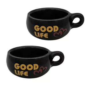 فنجان مدل خمره ای کد 12523xgoodlife مجموعه 2 عددی