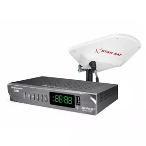 گیرنده دیجیتال پروویژن مدل مدل HEVC.247.PRO به همراه آنتن هوایی استار