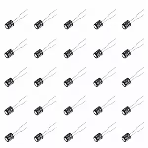 خازن الکترولیتی روبیکون مدل 100uF-4V بسته 25 عددی