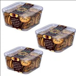 شیرینی برنجی شکر قهوه ای - 250 گرم بسته 3 عددی 