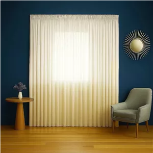 پرده اسپی توره مدل حریر ساده دوخت ساده - متغیر سایز 280 × 450 سانتی‌متر