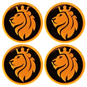 درپوش رینگ خودرو مدل LIONCROWN Y-COL PLUS مناسب برای پژو 206 بسته 4 عددی