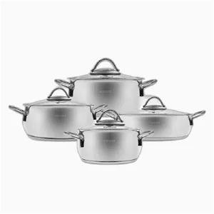 سرویس قابلمه استیل 8 پارچه کاراجا مدل Urla