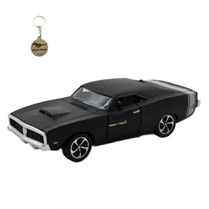 ماکت ماشین ناب سل مدل دوج چارجر فلزی موزیکال چراغدار DODGE CHARGER NAAB001 به همراه جاسوییچی 
