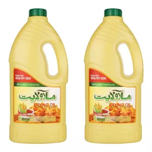 روغن ذرت سرخ کردنی مازولایت - 2 بسته 1350 گرم