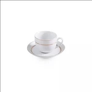 ست فنجان نعلبکی 12 پارچه 6 نفره چینی زرین ایران مدل چای خوری ایتالیا اف 8 هدیه درجه 3\t