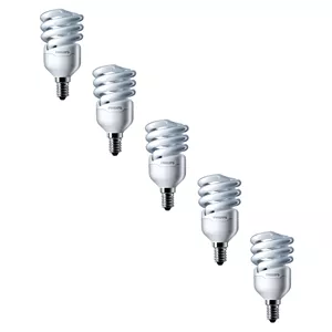 لامپ کم مصرف 12 وات فیلیپس مدل Tornado پایه E14 بسته 5 عددی