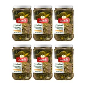 خیارشور ممتاز شهدین - 660 گرم بسته 6 عددی