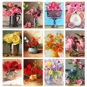 مگنت طرح گل های رز گاردن کد 012 مجموعه 12 عددی