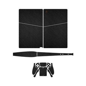برچسب کنسول و دسته بازی PS5 Slim Digital Edition ماهوت مدل Carbon Fiber