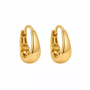 گوشواره کلیپسی طلا 18 عیار زنانه مان گالری مدل روکو LV کد EA01-0016600 