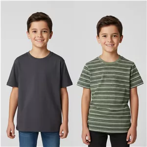 تی شرت آستین کوتاه پسرانه پیپرتس مدل ger640 مجموعه 2 عددی