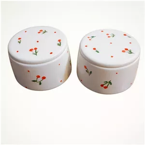 قندان سرامیکی طرح گیلاس کد ZP139 مجموعه دو عددی