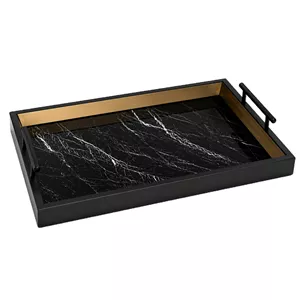 سینی دسته دار مدل دکوراتیو سایز 40*30 سانتی متر 