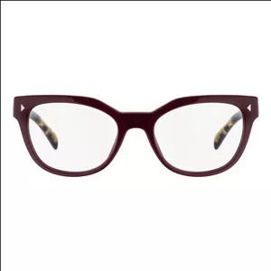 فریم عینک طبی گربه ای زنانه پرادا مدل 0PR 21SV-USH1O1 مناسب برای صورت مستطیل، مربع، مثلث، لوزی، قلب، بیضی، گرد