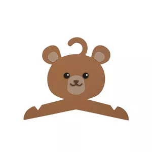 آویز لباس کودک طرح خرس مدل MKids47G-B