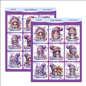 برچسب لاژید مدل اسم یاسمینا طرح دخترونه بسته 2 عددی