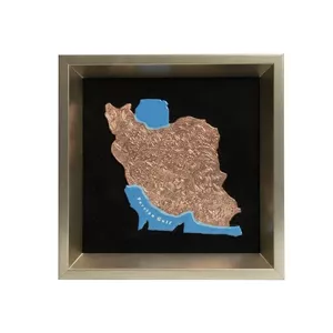 تابلو قلمزنی صنایع دستی اریسا مدل نقش ایران 
