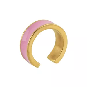 گوشواره طلا 18 عیار زنانه پولک مدل ایرکاف کد P 
