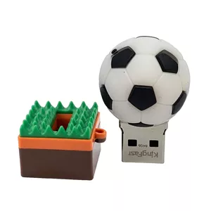 فلش مموری کینگ فست طرح توپ و زمین فوتبال مدل FootBall Field BL-11 ظرفیت 32 گیگابایت با رابط USB 3.0