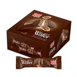 ویفر روکش دار شکلاتی نادری - 30 گرم بسته 20 عددی