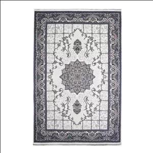 فرش ماشینی 700 شانه سهند زمینه نقره‌ای حاشیه کرم مدل VF20.5I