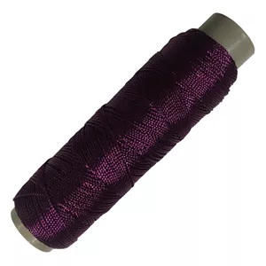 نخ دوخت چرم دوزی مدل ابریشمی Purpl100m سایز 10 طول 100 متر