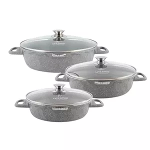 سرویس تابه 6 پارچه لایف اسمایل مدل LIFEP7STSHR-6-4