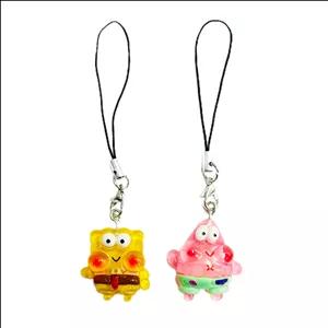 بند فلش مموری مدل پاتریک و باب اسفنجی عروسکی مجموعه 2 عددی