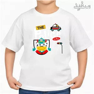 تی‌شرت آستین کوتاه بچگانه مدل پلیس کد v1 