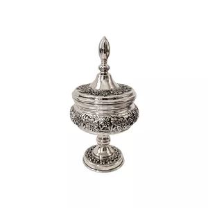 قندان قلمزنی مدل غزل گل کد  ZH431.1 