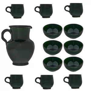 ست 13 تکه پارچ سفالی مدل درخشان