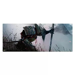 ماوس پد هومرو مدل HX132 طرح samurai katana سایز 40x100 سانتی‌متر