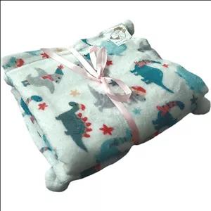 پتو نوزادی شایلی مدل دایناسور کوچولو سایز 80x90 سانتی متر