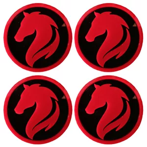 درپوش رینگ خودرو مدل HORSE R-COL PLUS مناسب برای دنا بسته 4 عددی