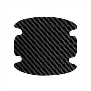 برچسب محافظ زیر دستگیره درب خودرو مدل carbn مجموعه 4 عددی