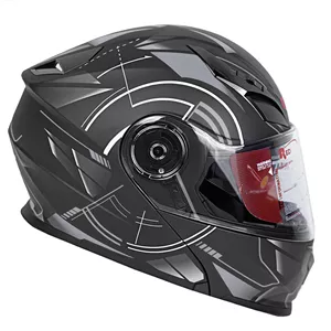 کلاه کاسکت ردلاین مدل MATT BLACK_Grey Time_C13
